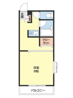 ブルーハイツ塩屋【201号室】の間取り