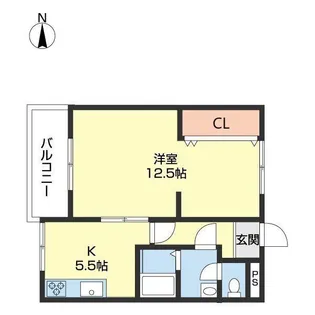 マンション神前【101号室】の間取り