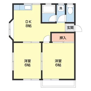 ハイツ裕【1階】の間取り