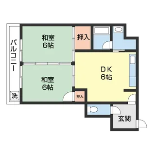 コーポ紀の国【203号室】の間取り