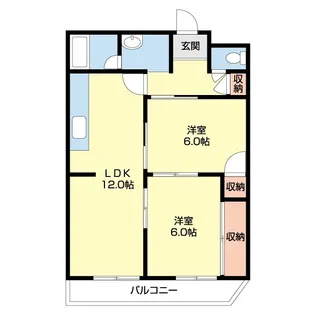ラピュタ宮前【403号室】の間取り
