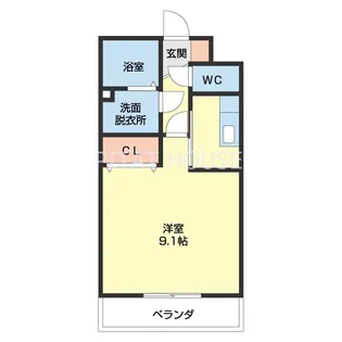リヴェール【201.号室】の間取り