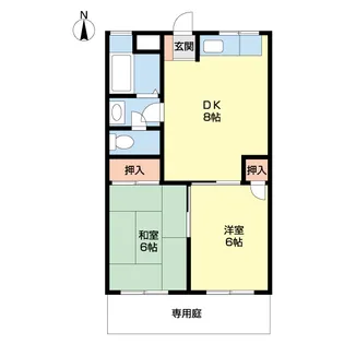 ローズハイツ松島【106号室】の間取り