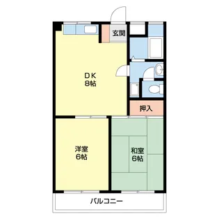 ローズハイツ松島【202号室】の間取り