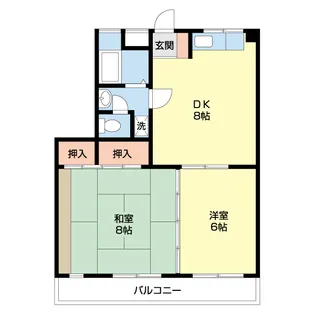 ローズハイツ松島【306号室】の間取り
