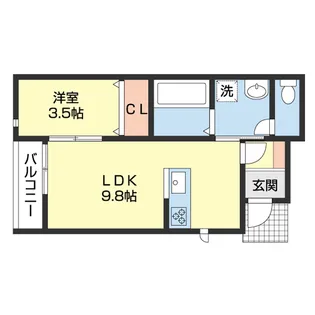 solis北新【1階】の間取り