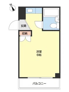 ベルハウス壱番館【402号室】の間取り