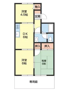 メゾン秋月【1階】の間取り