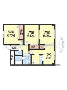 水原マンション【302号室】の間取り