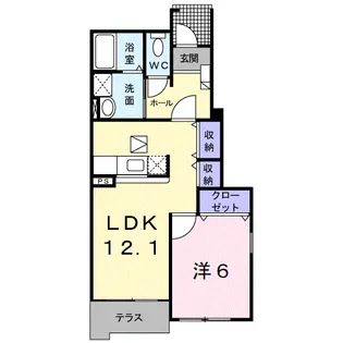 パトラⅡ【1階】の間取り