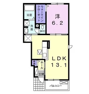 マンダリーナ【1階】の間取り