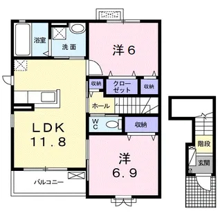 クレバーハウスⅡ【2階】の間取り
