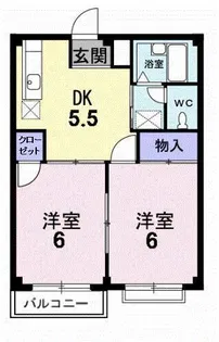 エルシャトウ吉備Ⅰ【2階】の間取り
