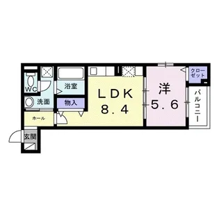 モンテリザイア紀和【2階】の間取り