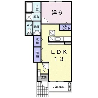 プレシャスコートK西浜【1階】の間取り