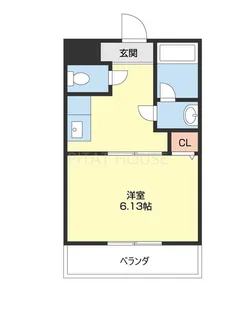 パインフィールド【202号室】の間取り