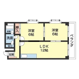 サンライト関戸【201号室】の間取り