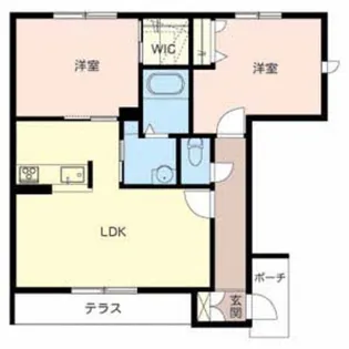 シャーメゾン浜の宮【115号室】の間取り