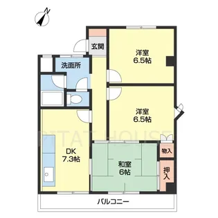 リベラルパレス塩屋【4階】の間取り