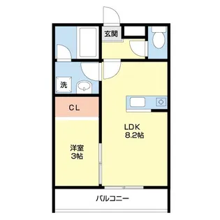 エクストリーム西小二里【2階】の間取り