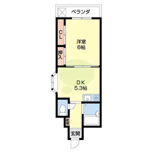 ロジュマンロータリー【3階】の間取り