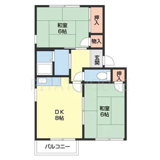 フレグランス名草【203号室】の間取り