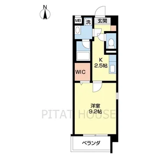 フランディル【106号室】の間取り
