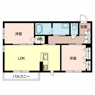 プロヌーブ下津野【203号室】の間取り