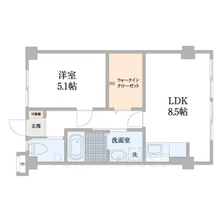 南川ビル【306号室】の間取り