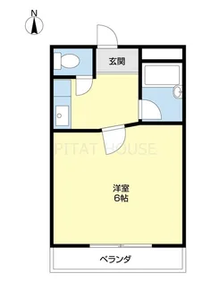 1Kの間取り画像