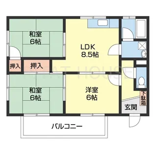 Villa鷹匠【12号室】の間取り