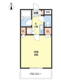 シャルマンフジ中之島壱番館【202号室】の間取り