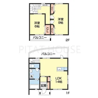 ラ・フェリオ三葛【106号室】の間取り