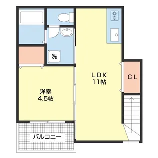 TJ海南岡田【2階】の間取り