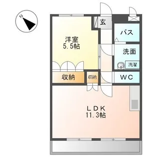 ウインドソング【205号室】の間取り
