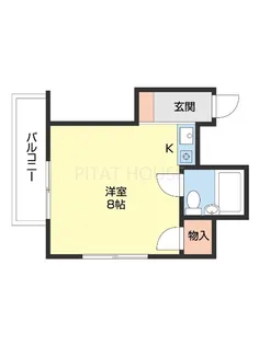 コーポホワイト旭橋【I号室】の間取り