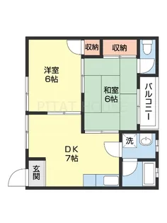 ベルハウス関戸【202号室】の間取り
