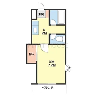 グリーンフルゆう【2階】の間取り
