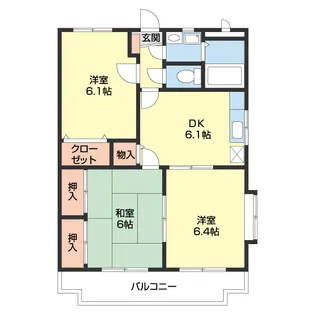 KOINOMOTOマンション【201号室】の間取り