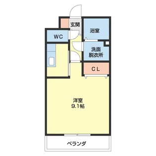 リヴェール【102号室】の間取り