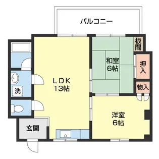 宝マンション【402号室】の間取り
