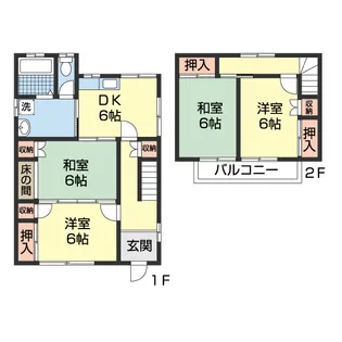 和歌山県和歌山市内原【一戸建】の間取り