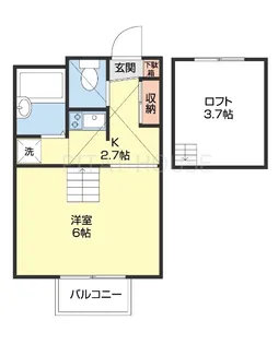 pur田尻【2階】の間取り