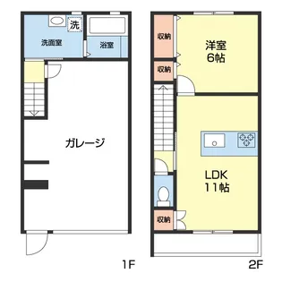 1LDKの間取り画像