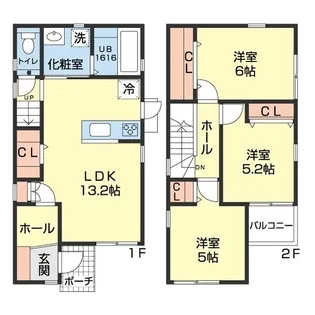 和歌山県有田市下中島【一戸建】の間取り