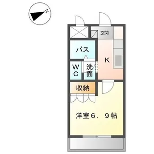 グランディール・プラム【207号室】の間取り