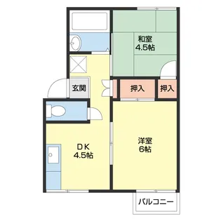 プレジール大和屋【103号室】の間取り