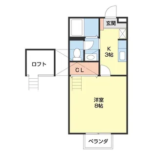 グリーンヒル打越【205号室】の間取り