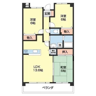 ル・シャトレ【2階】の間取り