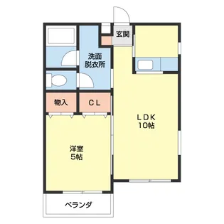 トゥインクルテラス【101号室】の間取り